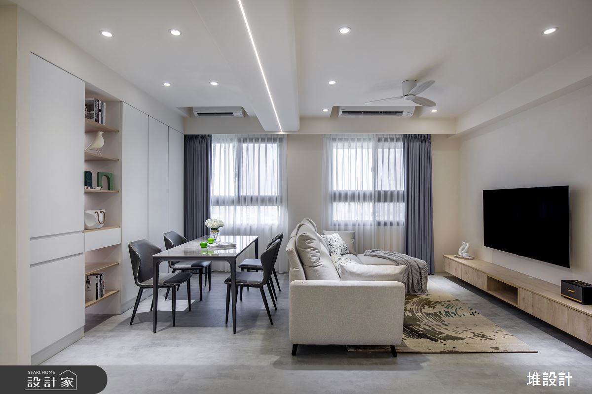 23坪新成屋(5年以下)＿現代風客廳工作區案例圖片＿堆設計室內裝修＿堆設計_17之8