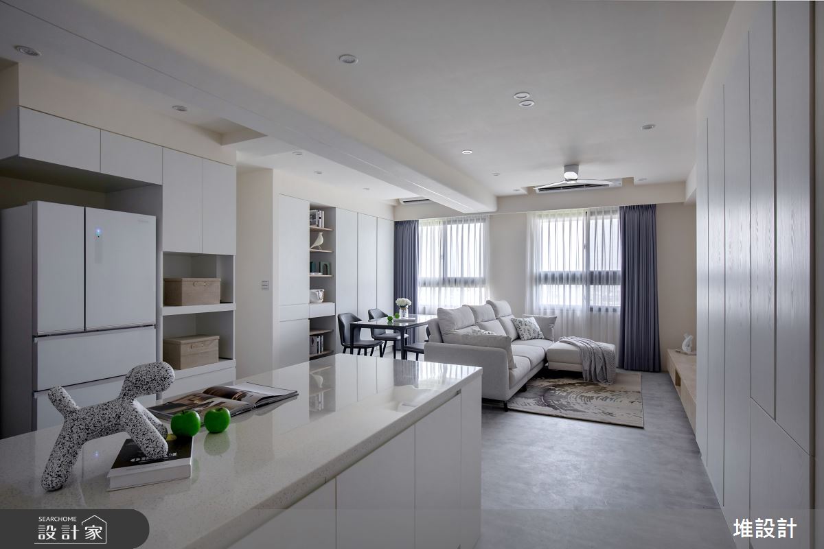 23坪新成屋(5年以下)＿現代風玄關客廳案例圖片＿堆設計室內裝修＿堆設計_17之1