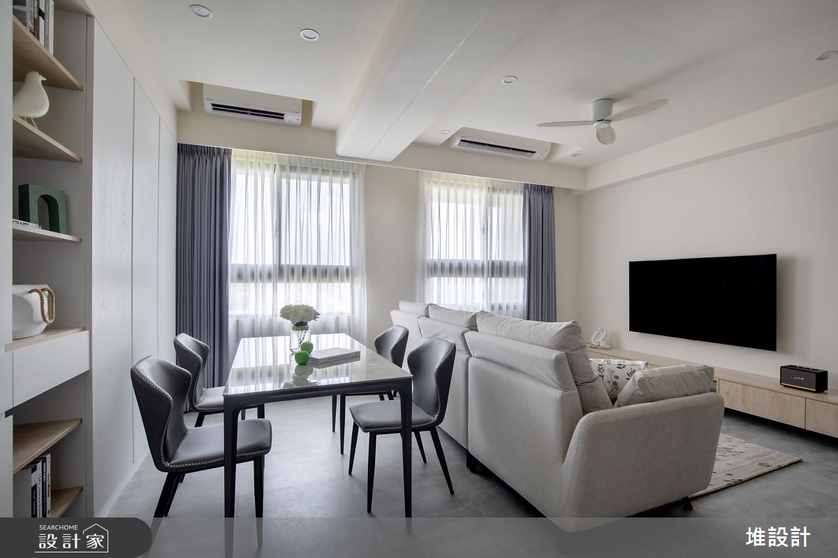 23坪新成屋(5年以下)＿現代風客廳工作區案例圖片＿堆設計室內裝修＿堆設計_17之9