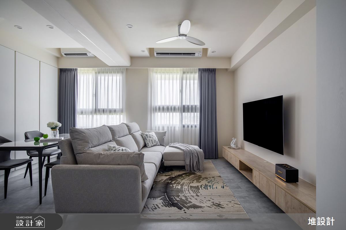 23坪新成屋(5年以下)＿現代風客廳工作區案例圖片＿堆設計室內裝修＿堆設計_17之7