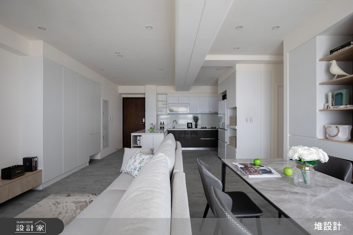 23坪新成屋(5年以下)＿現代風客廳工作區案例圖片＿堆設計室內裝修＿堆設計_17之13