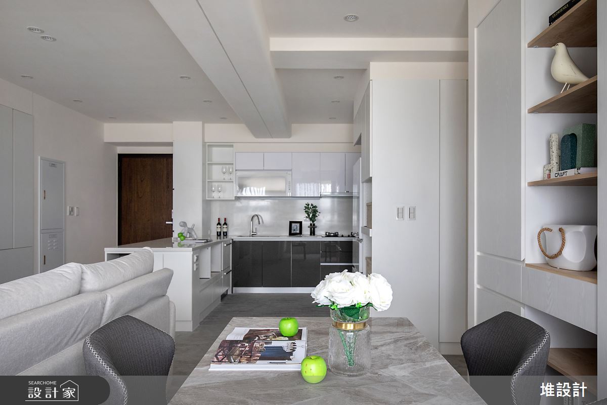 23坪新成屋(5年以下)＿現代風客廳工作區案例圖片＿堆設計室內裝修＿堆設計_17之14