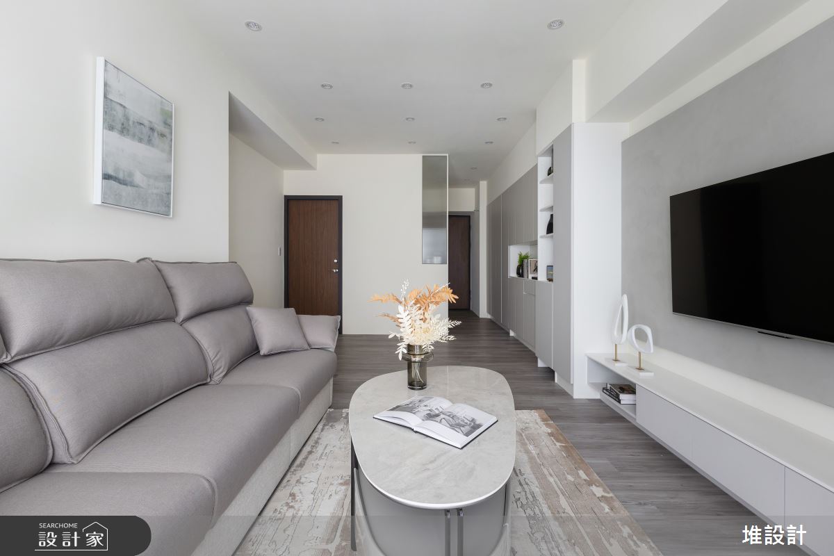 25坪新成屋(5年以下)＿現代簡約風客廳案例圖片＿堆設計室內裝修＿堆設計_22之9