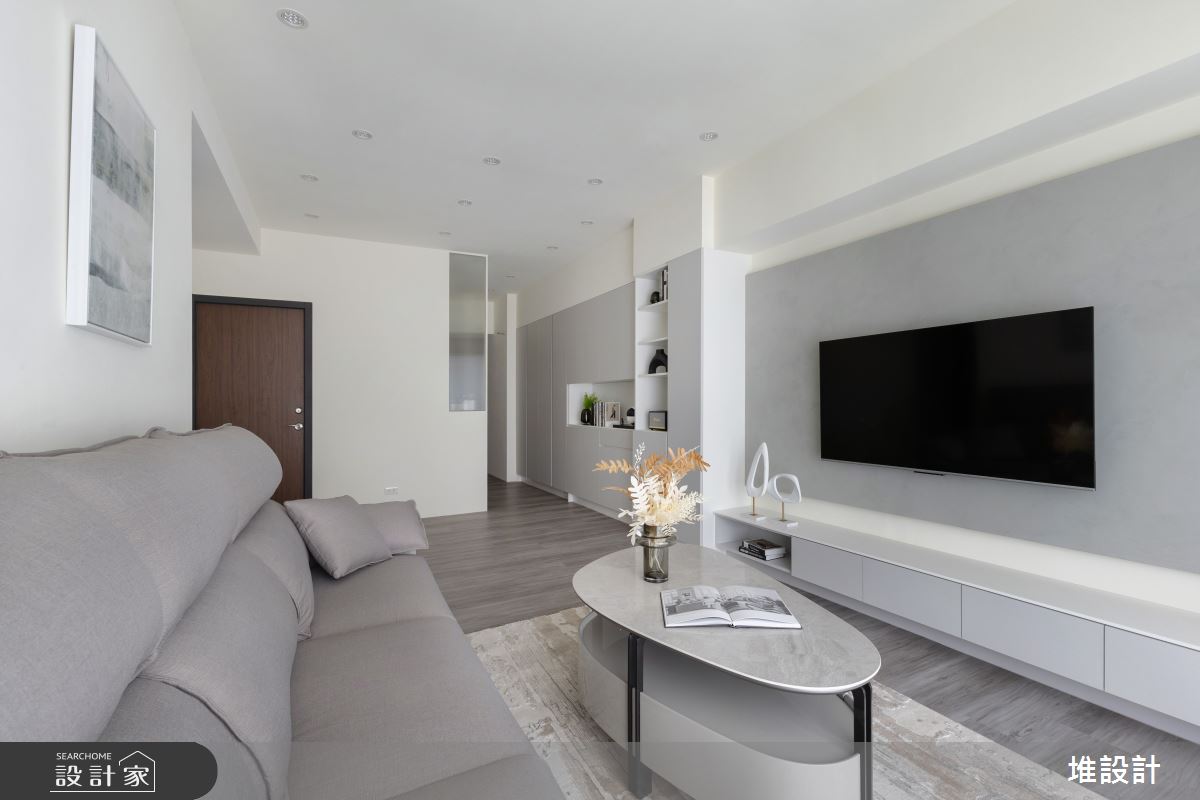 25坪新成屋(5年以下)＿現代簡約風客廳案例圖片＿堆設計室內裝修＿堆設計_22之10