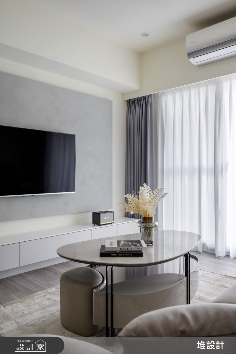 25坪新成屋(5年以下)＿現代簡約風客廳案例圖片＿堆設計室內裝修＿堆設計_22之8