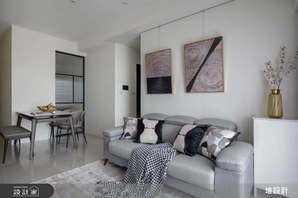 18坪新成屋(5年以下)＿現代簡約風客廳餐廳案例圖片＿堆設計室內裝修＿堆設計_23之11