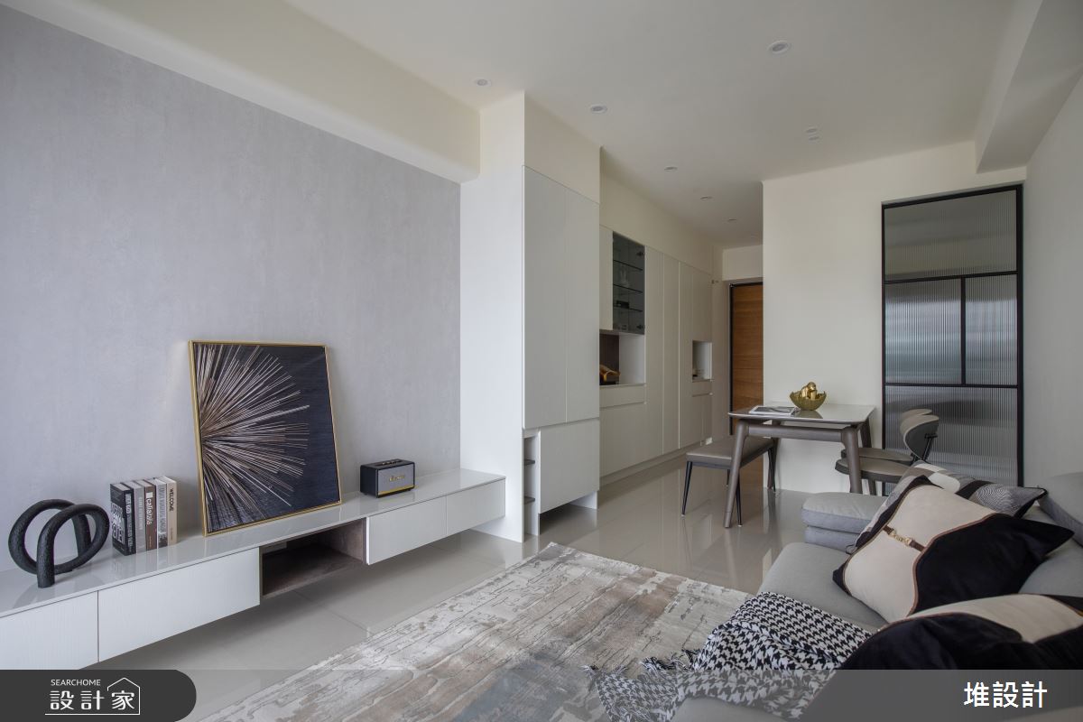 18坪新成屋(5年以下)＿現代簡約風玄關客廳餐廳案例圖片＿堆設計室內裝修＿堆設計_23之1332