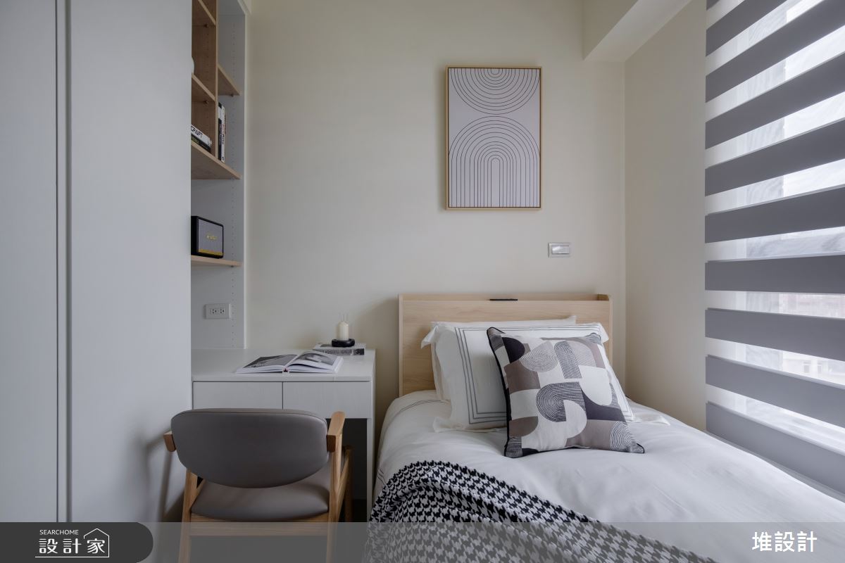 18坪新成屋(5年以下)＿現代簡約風客房案例圖片＿堆設計室內裝修＿堆設計_23之20