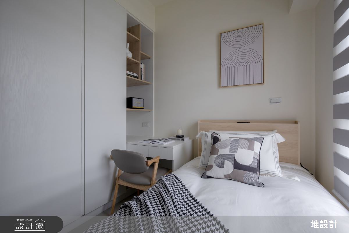 18坪新成屋(5年以下)＿現代簡約風客房案例圖片＿堆設計室內裝修＿堆設計_23之21