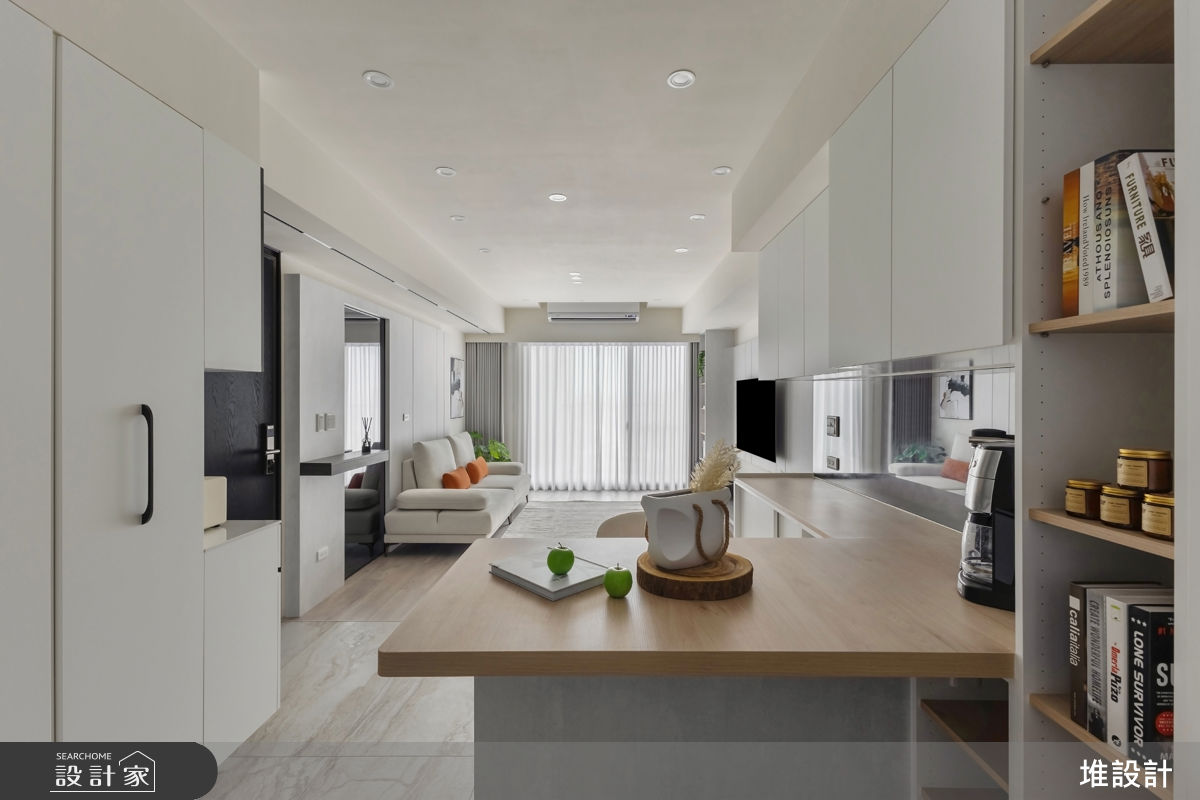 50坪新成屋(5年以下)＿現代簡約風客廳餐廳吧檯中島案例圖片＿堆設計室內裝修＿堆設計_24之1