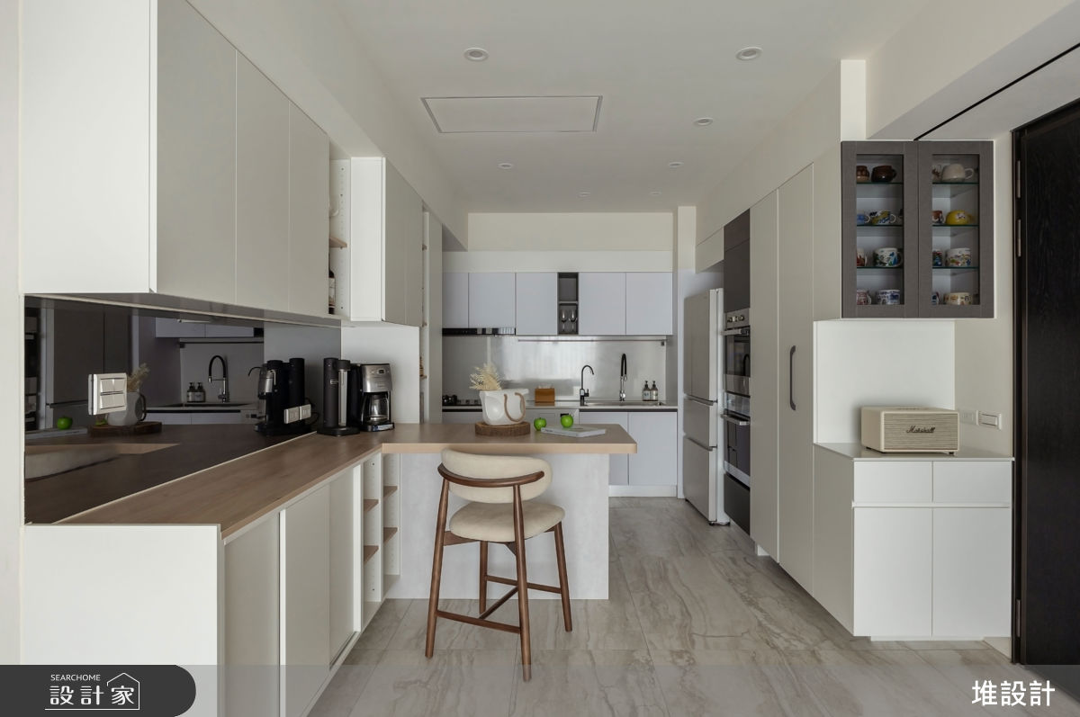 50坪新成屋(5年以下)＿現代簡約風餐廳廚房吧檯中島案例圖片＿堆設計室內裝修＿堆設計_24之4