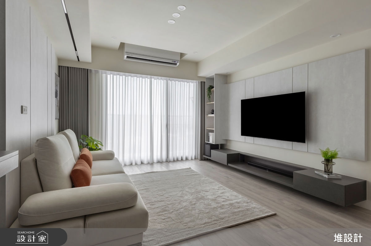 50坪新成屋(5年以下)＿現代簡約風客廳案例圖片＿堆設計室內裝修＿堆設計_24之6