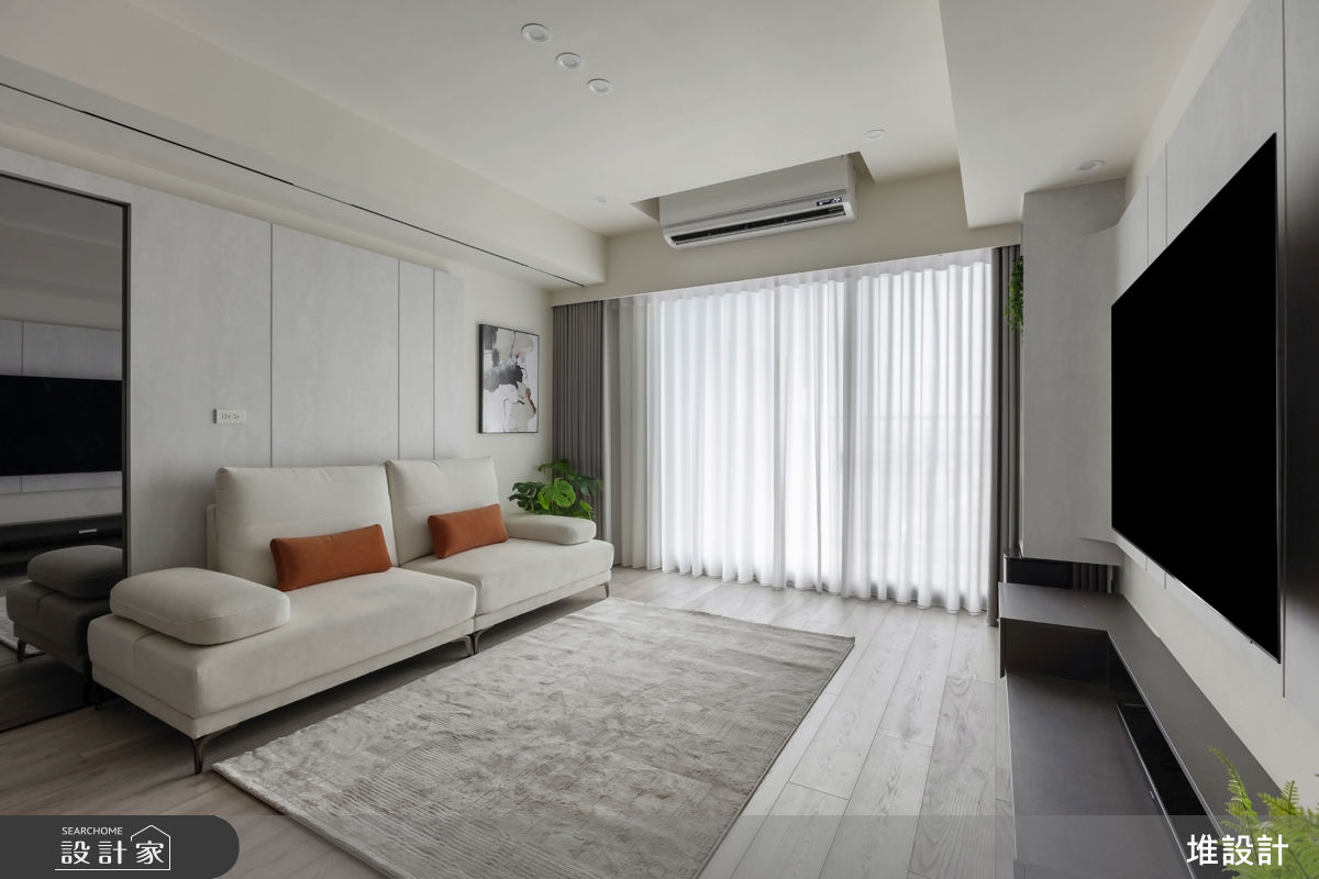 50坪新成屋(5年以下)＿現代簡約風客廳案例圖片＿堆設計室內裝修＿堆設計_24之8