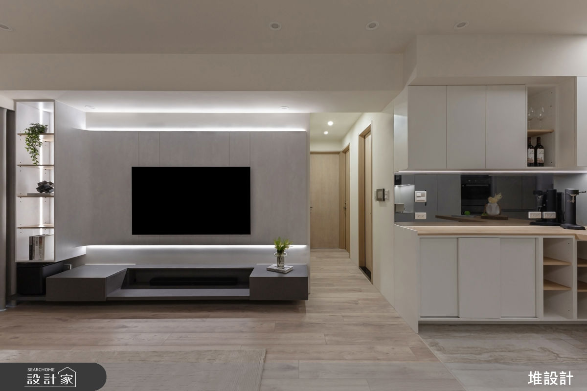 50坪新成屋(5年以下)＿現代簡約風客廳走廊案例圖片＿堆設計室內裝修＿堆設計_24之18