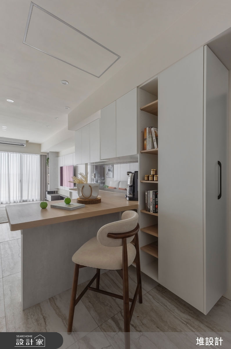 50坪新成屋(5年以下)＿現代簡約風餐廳吧檯中島案例圖片＿堆設計室內裝修＿堆設計_24之20