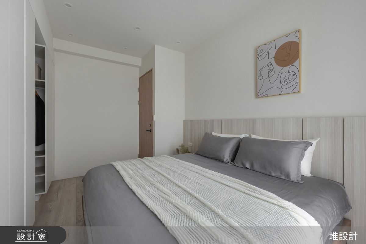 50坪新成屋(5年以下)＿現代簡約風臥室案例圖片＿堆設計室內裝修＿堆設計_24之23