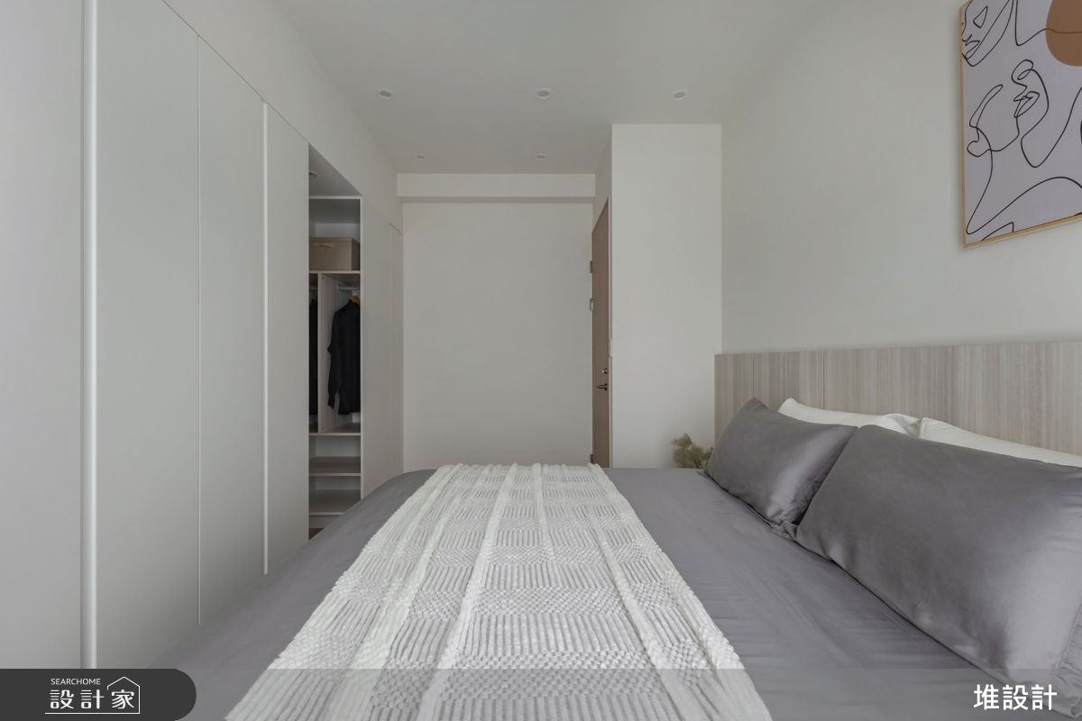 50坪新成屋(5年以下)＿現代簡約風臥室案例圖片＿堆設計室內裝修＿堆設計_24之24