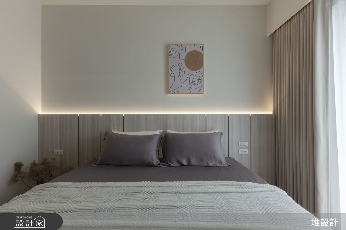50坪新成屋(5年以下)＿現代簡約風臥室案例圖片＿堆設計室內裝修＿堆設計_24之28