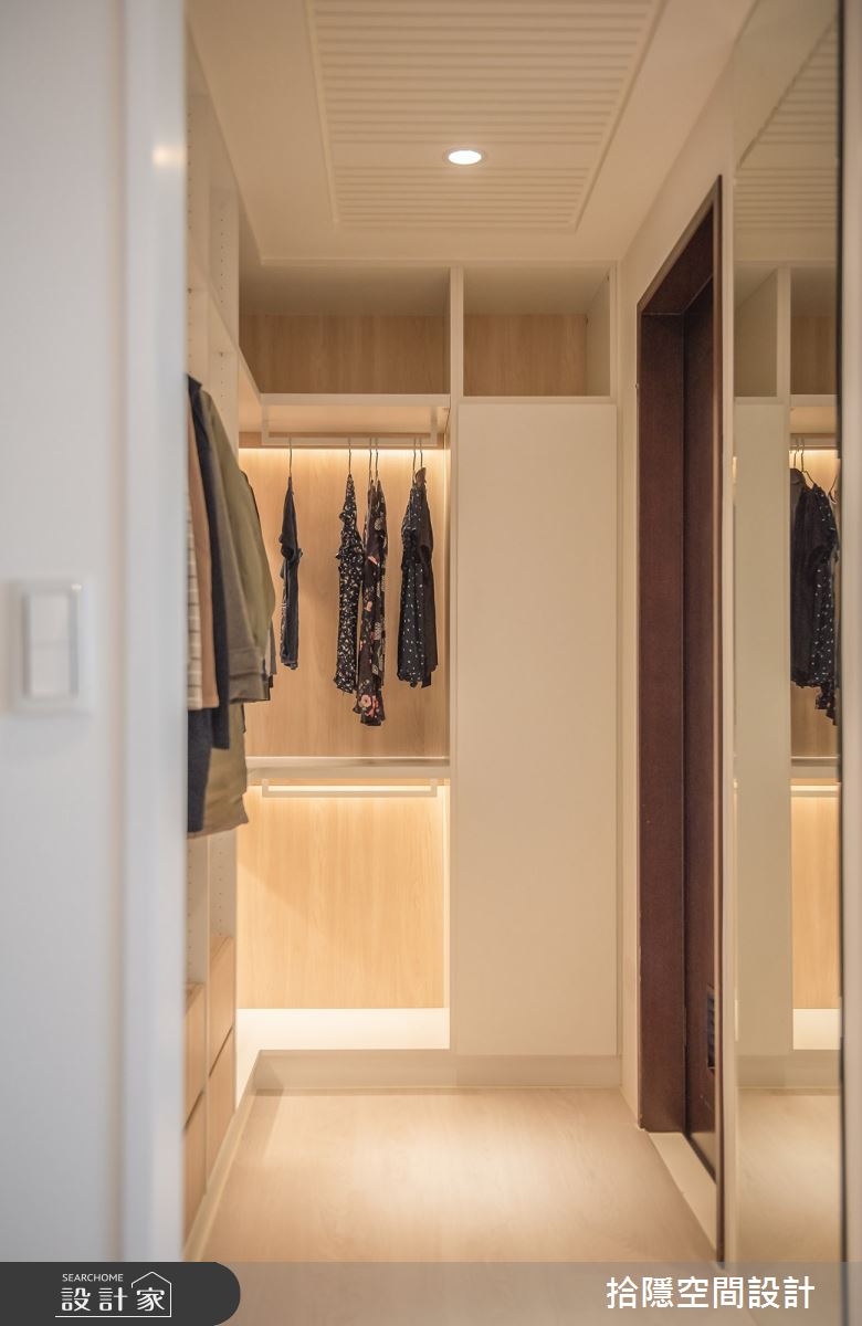 33坪中古屋(5~15年)＿北歐風更衣間案例圖片＿拾隱空間設計＿拾隱_02暖居之17