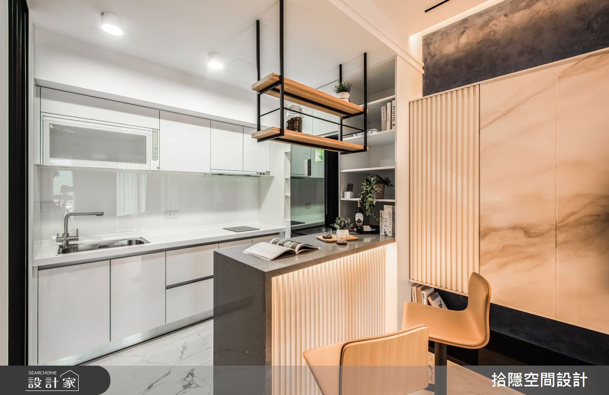 11坪新成屋(5年以下)＿現代風吧檯案例圖片＿拾隱空間設計＿拾隱_05水光宅之4