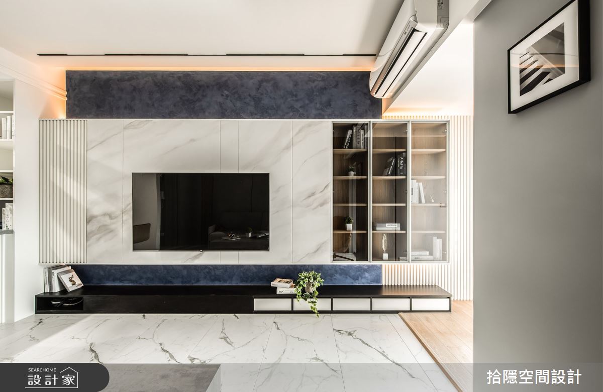 11坪新成屋(5年以下)＿現代風客廳案例圖片＿拾隱空間設計＿拾隱_05水光宅之6