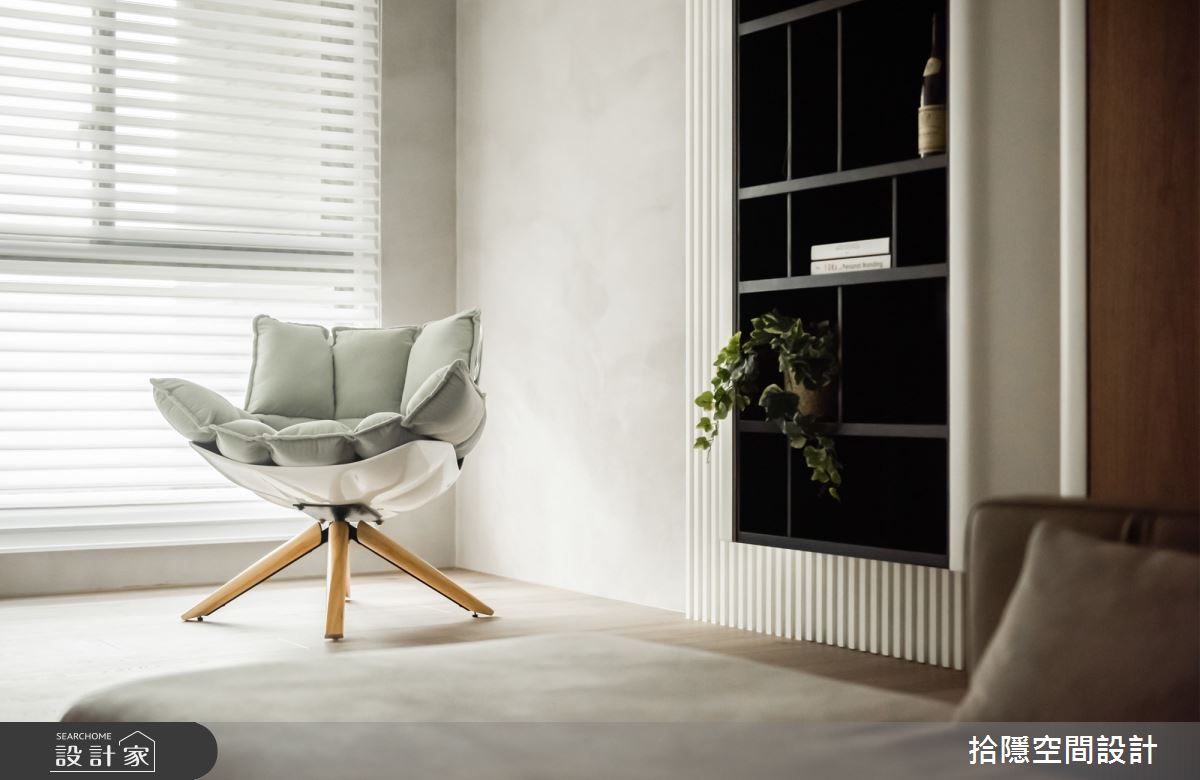 16坪新成屋(5年以下)＿現代風客廳案例圖片＿拾隱空間設計＿拾隱_09晨光熹微之3
