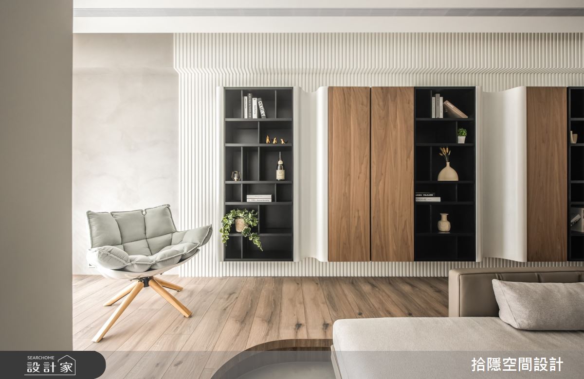 16坪新成屋(5年以下)＿現代風客廳案例圖片＿拾隱空間設計＿拾隱_09晨光熹微之10