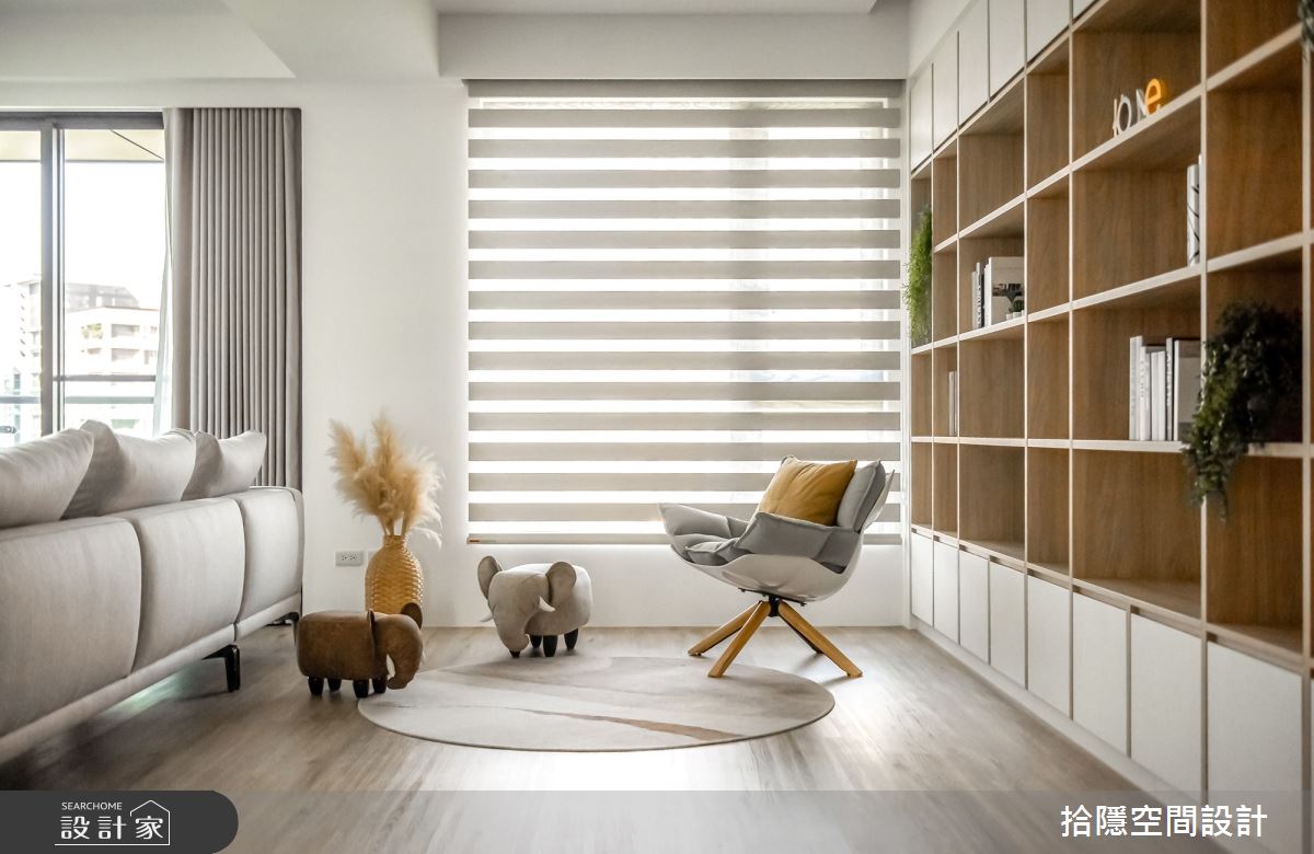 36坪新成屋(5年以下)＿北歐風書房案例圖片＿拾隱空間設計＿拾隱_11白‧光之8