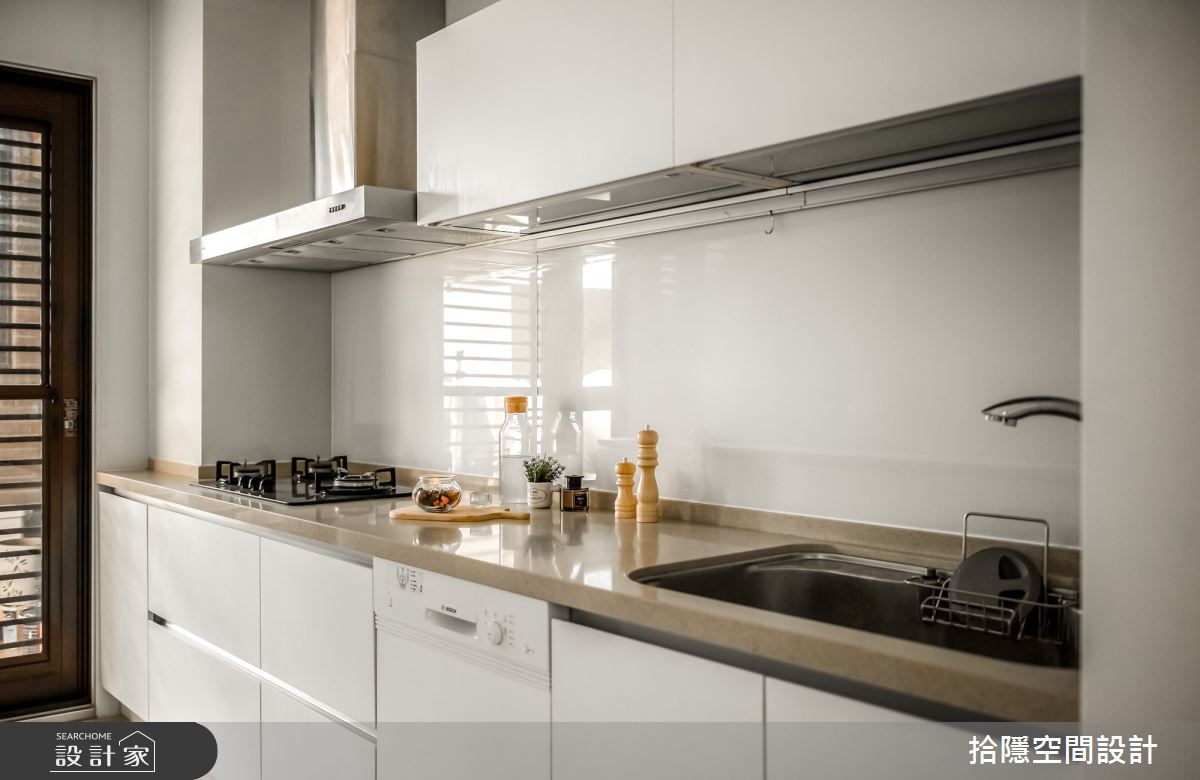 36坪新成屋(5年以下)＿北歐風廚房案例圖片＿拾隱空間設計＿拾隱_11白‧光之14