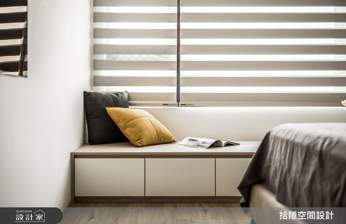 36坪新成屋(5年以下)＿北歐風臥室臥榻案例圖片＿拾隱空間設計＿拾隱_11白‧光之17