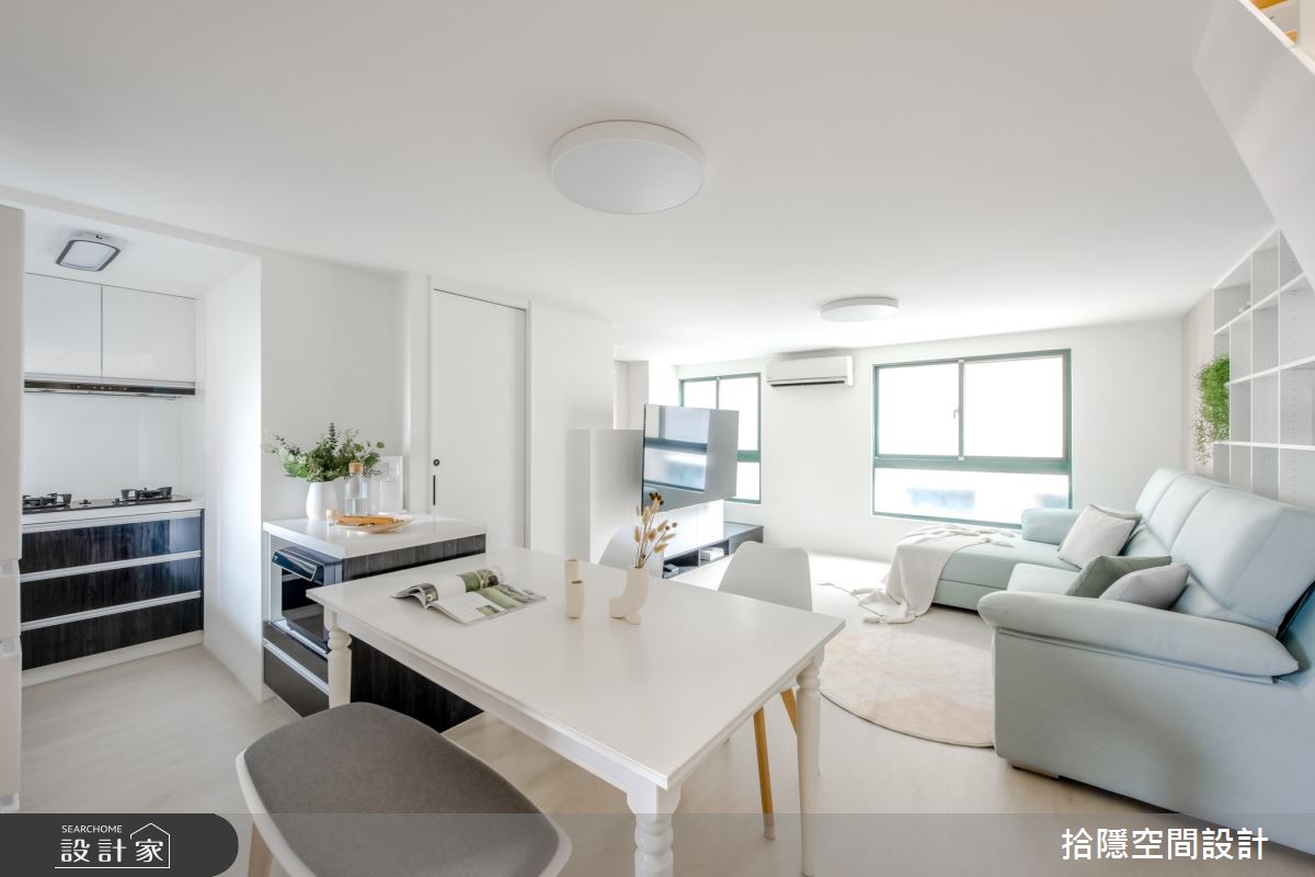 65坪老屋(16~30年)＿北歐風客廳餐廳廚房案例圖片＿拾隱空間設計＿拾隱_12之2