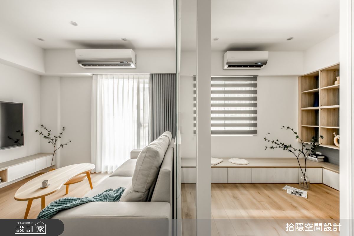 老屋(31~40年)＿混搭風客廳書房臥榻案例圖片＿拾隱空間設計＿拾隱_13微風 Breeze之4