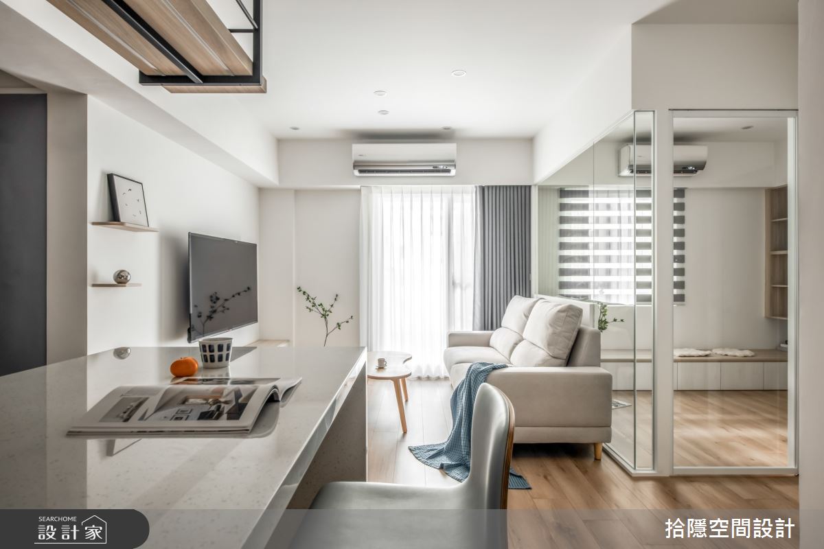 老屋(31~40年)＿混搭風客廳吧檯書房案例圖片＿拾隱空間設計＿拾隱_13微風 Breeze之7