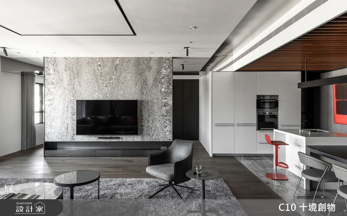 60坪新成屋(5年以下)＿現代風客廳案例圖片＿十境創物空間設計有限公司＿十境_蛻色之10