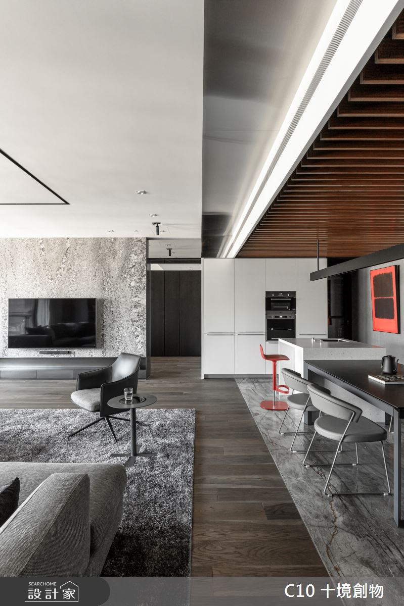 60坪新成屋(5年以下)＿現代風客廳案例圖片＿十境創物空間設計有限公司＿十境_蛻色之11