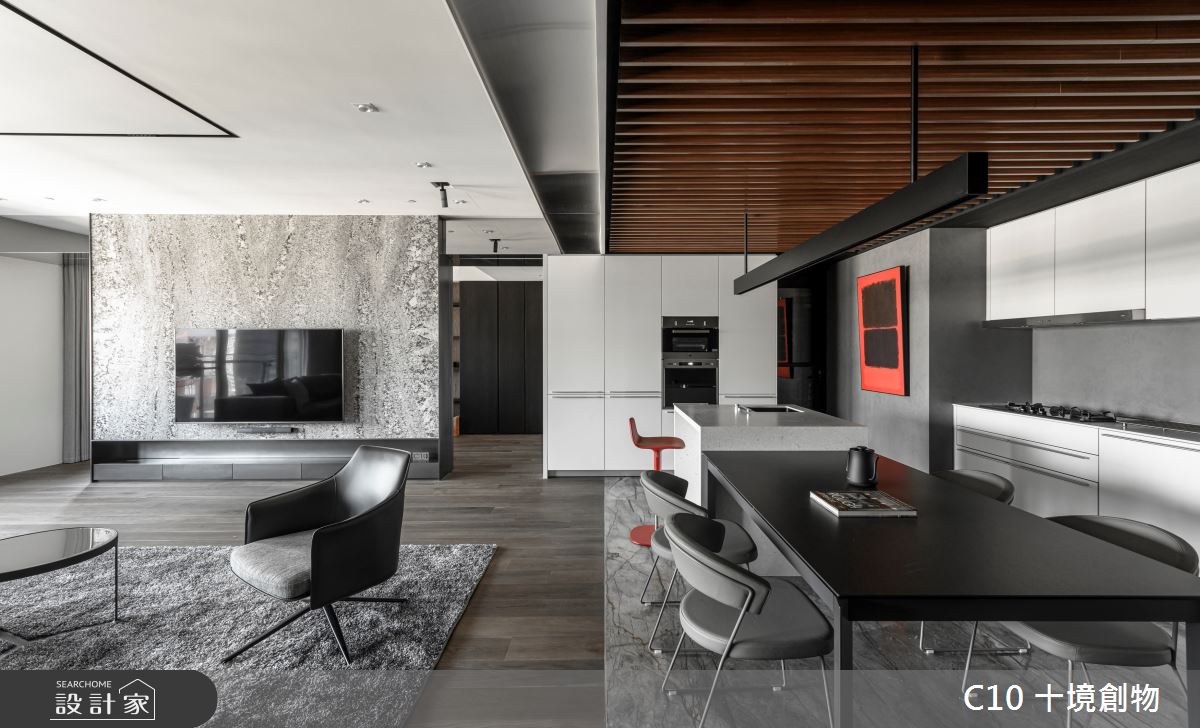 60坪新成屋(5年以下)＿現代風客廳餐廳案例圖片＿十境創物空間設計有限公司＿十境_蛻色之12