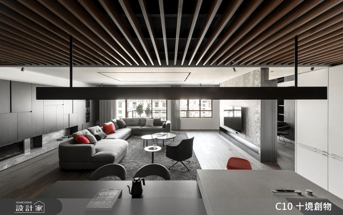 60坪新成屋(5年以下)＿現代風客廳餐廳案例圖片＿十境創物空間設計有限公司＿十境_蛻色之22