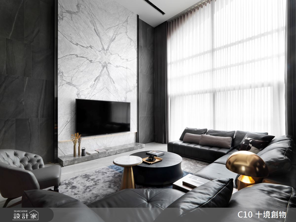 120坪中古屋(5~15年)＿現代風客廳案例圖片＿十境創物空間設計有限公司＿十境_冰壺玉衡之3