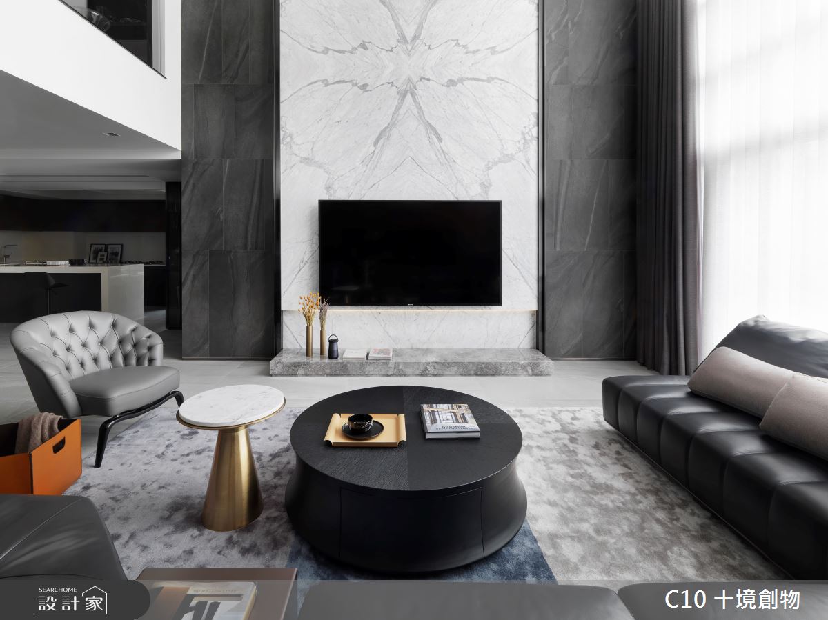 120坪中古屋(5~15年)＿現代風客廳案例圖片＿十境創物空間設計有限公司＿十境_冰壺玉衡之4