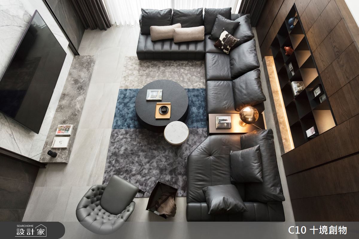 120坪中古屋(5~15年)＿現代風客廳案例圖片＿十境創物空間設計有限公司＿十境_冰壺玉衡之9