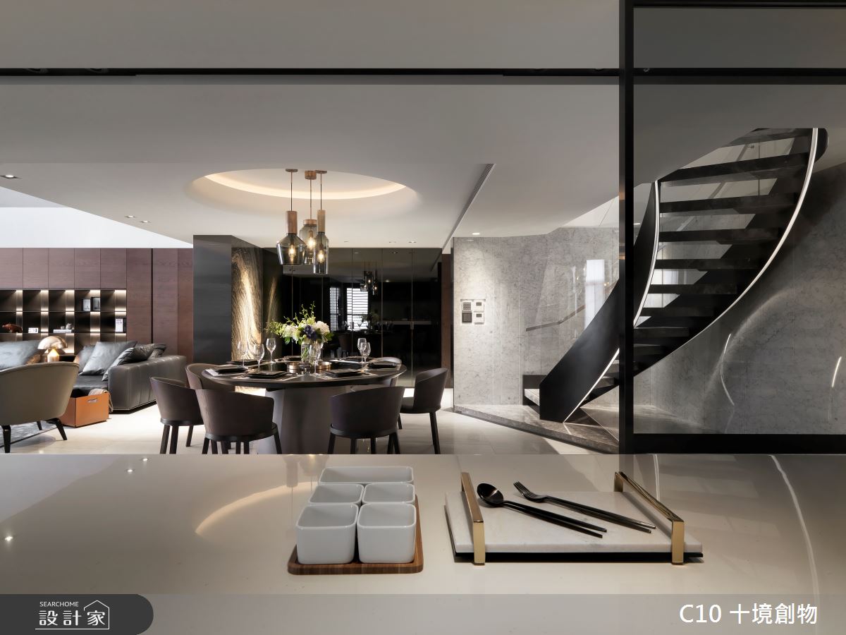 120坪中古屋(5~15年)＿現代風餐廳案例圖片＿十境創物空間設計有限公司＿十境_冰壺玉衡之14