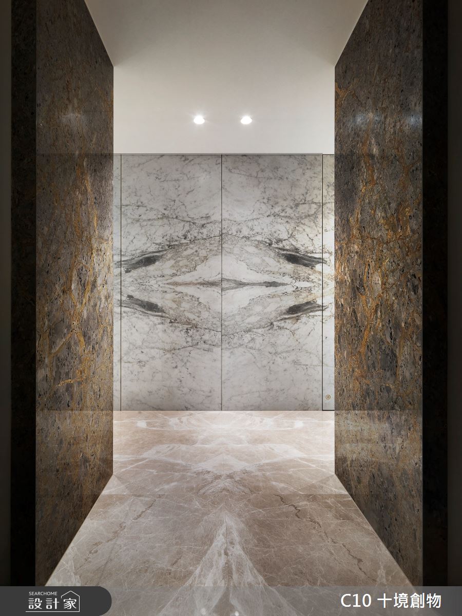 120坪新成屋(5年以下)＿新古典玄關案例圖片＿十境創物空間設計有限公司＿十境_渾金白玉之3