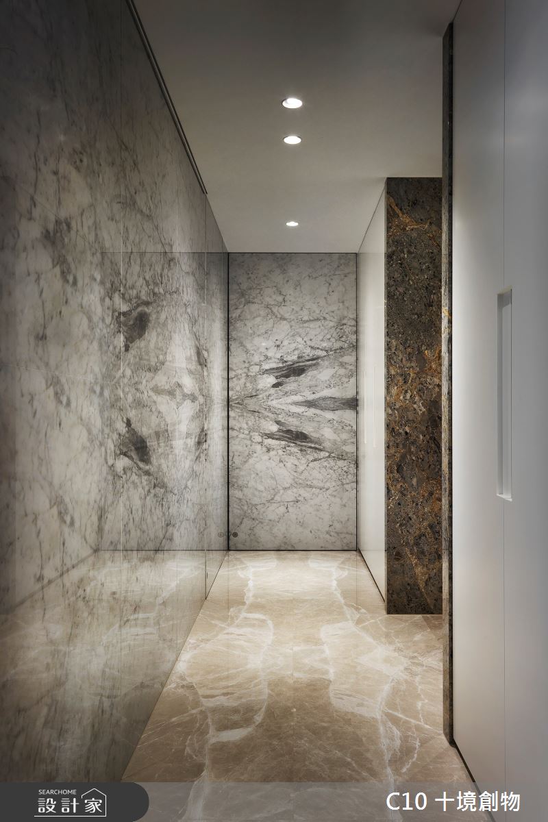 120坪新成屋(5年以下)＿新古典玄關案例圖片＿十境創物空間設計有限公司＿十境_渾金白玉之4