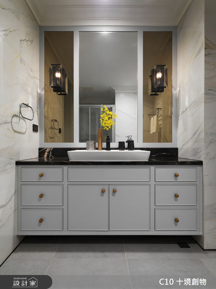 120坪新成屋(5年以下)＿新古典更衣間案例圖片＿十境創物空間設計有限公司＿十境_渾金白玉之33
