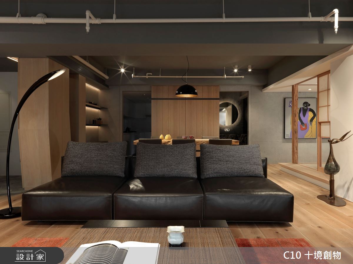 50坪預售屋＿人文禪風客廳案例圖片＿十境創物空間設計有限公司＿十境_和風呈語之9