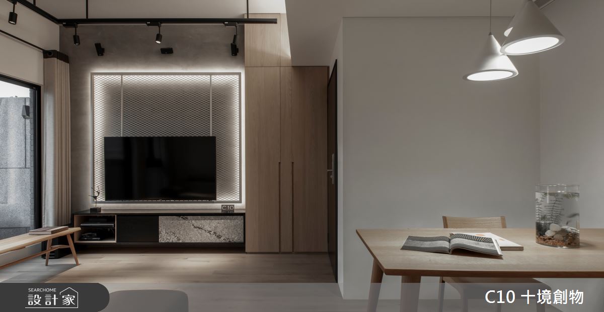 20坪預售屋＿簡約風客廳案例圖片＿十境創物空間設計有限公司＿十境_城隱淬鍊之4