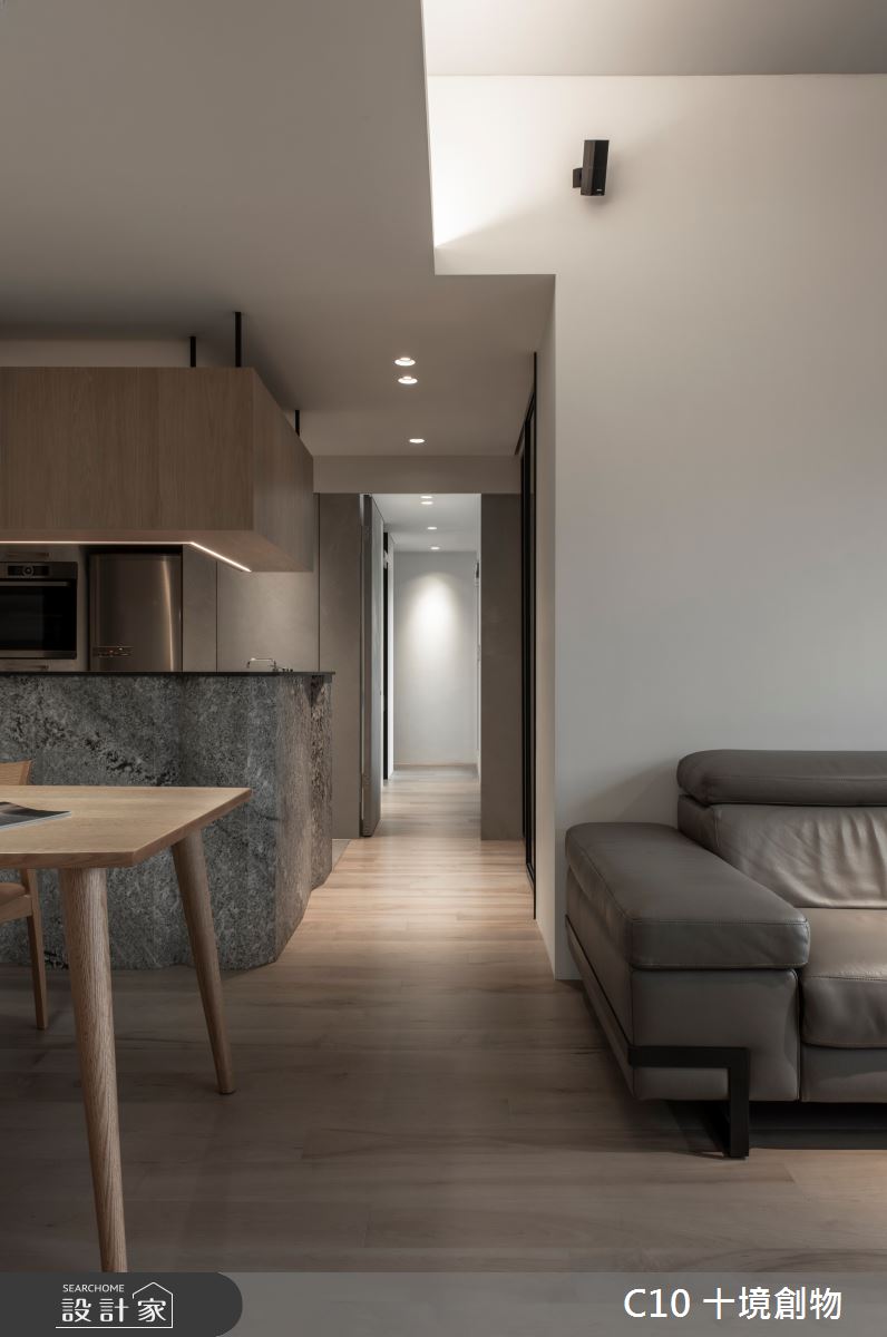 20坪預售屋＿簡約風走廊案例圖片＿十境創物空間設計有限公司＿十境_城隱淬鍊之9
