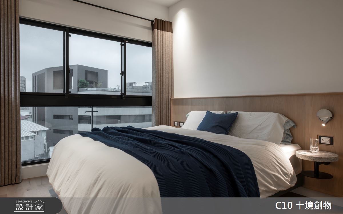 20坪預售屋＿簡約風臥室案例圖片＿十境創物空間設計有限公司＿十境_城隱淬鍊之20