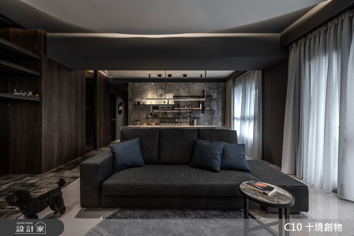 30坪新成屋(5年以下)＿現代風客廳案例圖片＿十境創物空間設計有限公司＿十境_墨韻之7