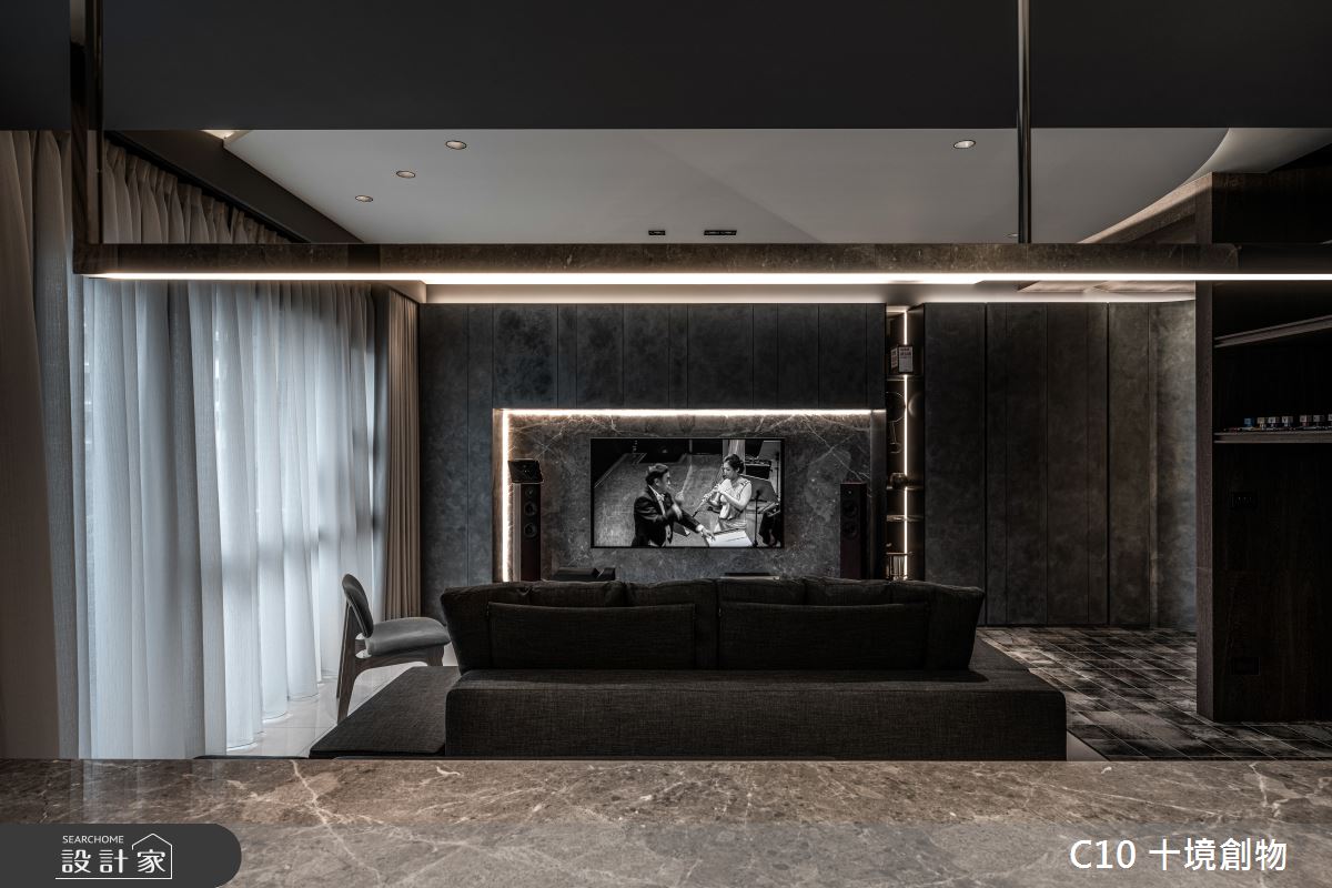 30坪新成屋(5年以下)＿現代風客廳案例圖片＿十境創物空間設計有限公司＿十境_墨韻之11